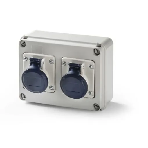 RS PRO IP44 Grey 3P Industrial Power Plug, Rated At 16A, 110 V - 2144292 product image