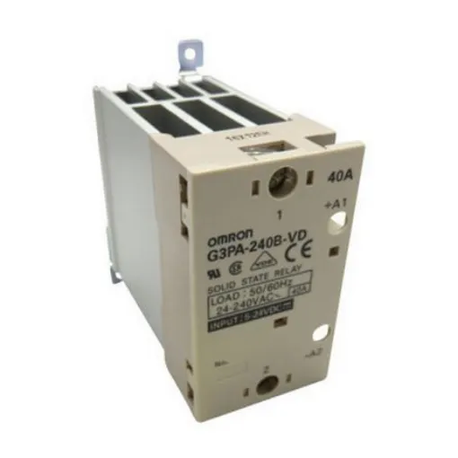 Omron G3PA Series Solid State Relay, 40 A Load, DIN Rail Mount, 264 V Load - G3PA-240B-VD DC5-24 product image