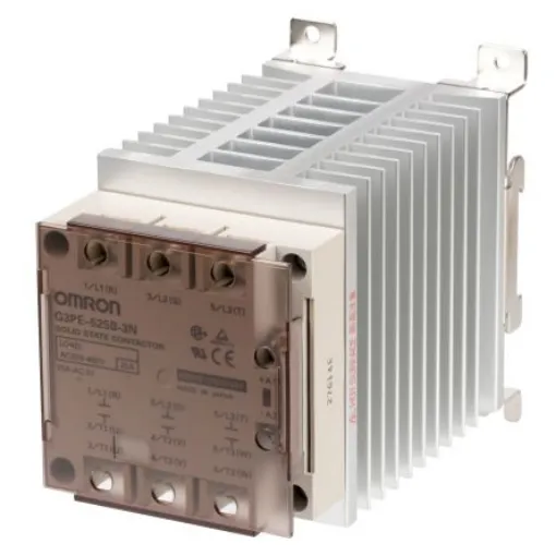 Omron G3PE Series Solid State Relay, 35 A Load, DIN Rail Mount, 528 V Load - G3PE-535B-2N DC12-24 product image