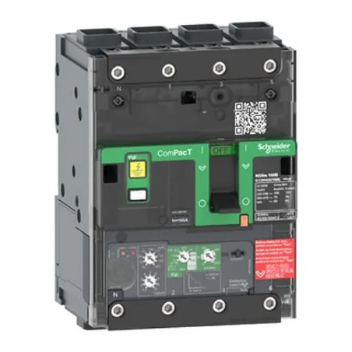 Schneider Electric, ComPacT New Generation MCCB 4P 50A, Breaking Capacity 50 kA, Fixed Mount - C11B44V050L product image