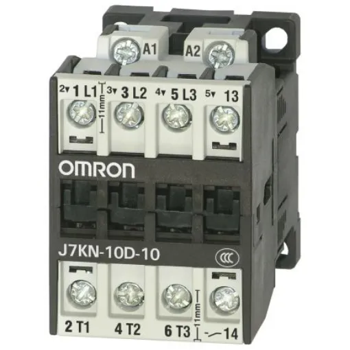 Omron J7KN Series Contactor, 24 V ac Coil, 3-Pole, 10 A, 4 kW, 1NO - J7KN-10D-10 24 product image