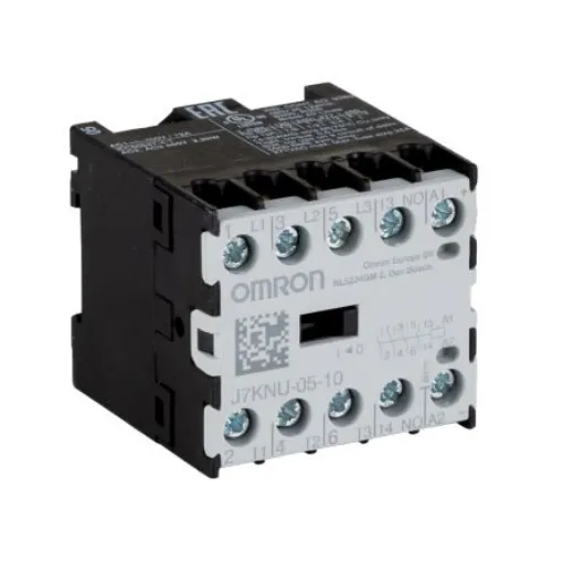 Omron J7KNU Series J7KNU Contactor, 24 V Coil, 3-Pole, 5 A, 2.2 kW, 3NO - J7KNU-05-10 24 product image