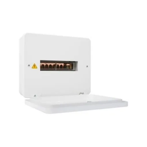 Schneider Electric 8 Way Metal Consumer Unit, 100A, IP3x (with cover), IPxx D (on top) EZ9E8 - EZ9E8MCU product image