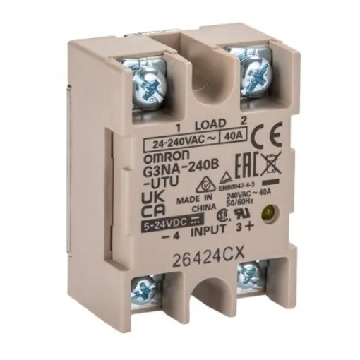 Omron G3NA Series Solid State Relay, 40 A Load, Chassis Mount, 240 V ac Load - G3NA-240B-UTU DC5-24 product image