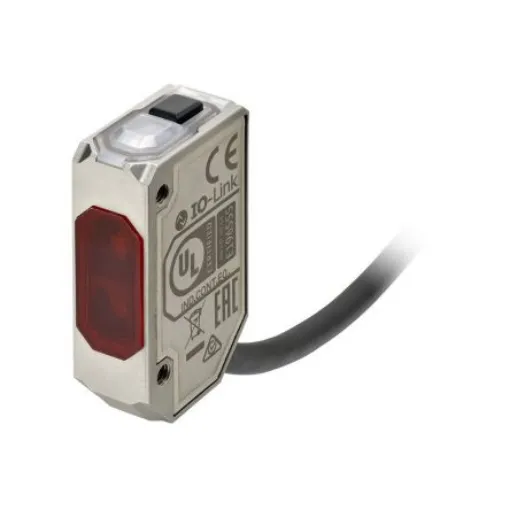 Omron Photoelectric Sensor, Compact Sensor, 200 mm Detection Range - E3AS-L200MT 2M product image