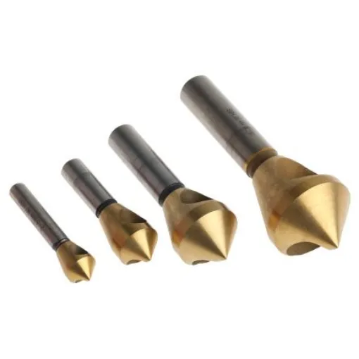 RS PRO HSS Countersink Drill Bit Set, 2mm Head, 90°, 4 Piece(s) - 215467 product image