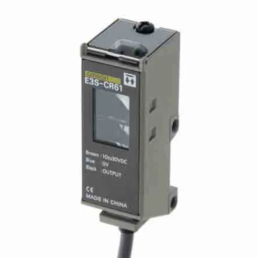 Omron Retroreflective Photoelectric Sensor, Block Sensor, 3 m Detection Range - E3S-CR61 5M product image
