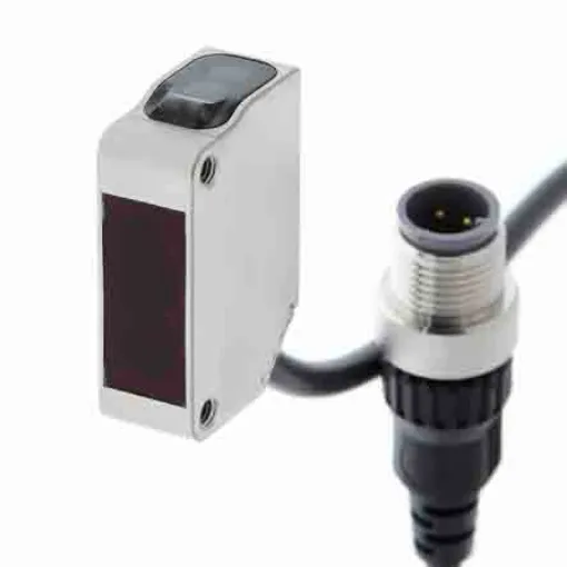 Omron Retroreflective Photoelectric Sensor, Block Sensor, 4 m Detection Range - E3ZM-R81Y-S1J 0.3M product image
