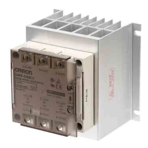 Omron G3PE Series Solid State Relay 3 Phase, 25 A Load, 480 V ac Load - G3PE-525B-3 DC12-24 product image