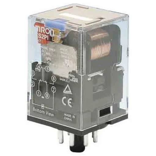Omron Plug In Non-Latching Relay, 110V dc Coil, 10A Switching Current, DPDT - MKS2PI 110VDC product image
