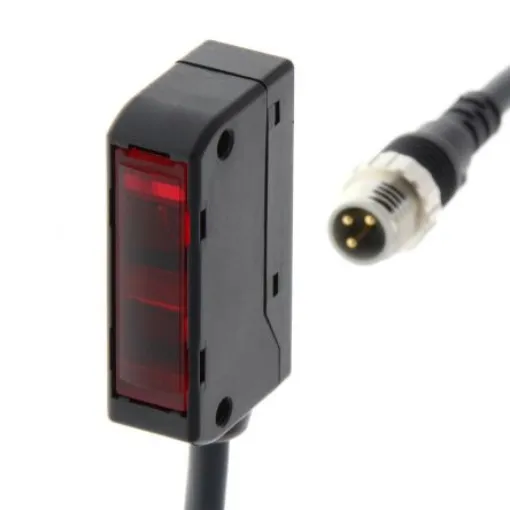 Omron Limited Reflective Photoelectric Sensor, Block Sensor, 60 mm Detection Range - E3S-LS3PW-M5J 0.3M product image