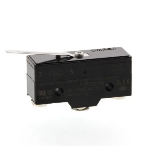 Omron Leaf Lever Limit Switch, NO/NC, IP00, SPDT, Thermosetting Resin Housing, 250V ac ac Max, 15A Max - Z-15GL-B product image