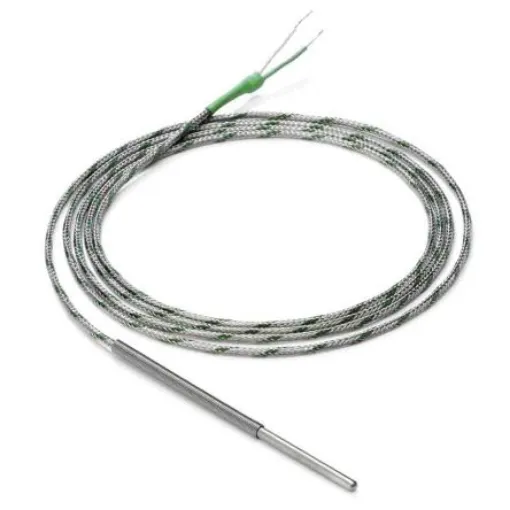 Omron PT100 RTD Sensor, 6mm Dia, 50mm Long, 3 Wire, +400°C Max - E52-ELP6-50-2-A product image