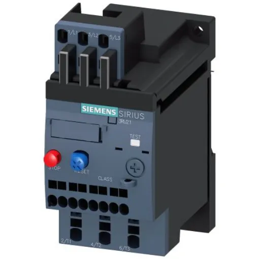 Siemens SIRIUS 3RU2 Thermal Overload Relay, 0.63 A F.L.C, 630 mA Contact Rating, 0.18 kW, 0.25 kW, 400 V, 500 V, 690 V, - 3RU2116-0GC1 product image