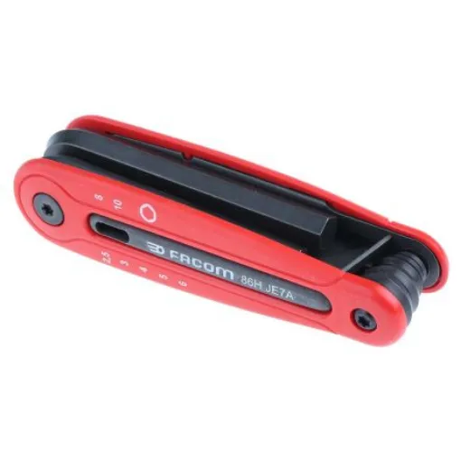 Facom 7 piece Folding Hex Key Set, 2.4, 3, 4, 5, 6, 8 10mm - 86H.JE7A product image