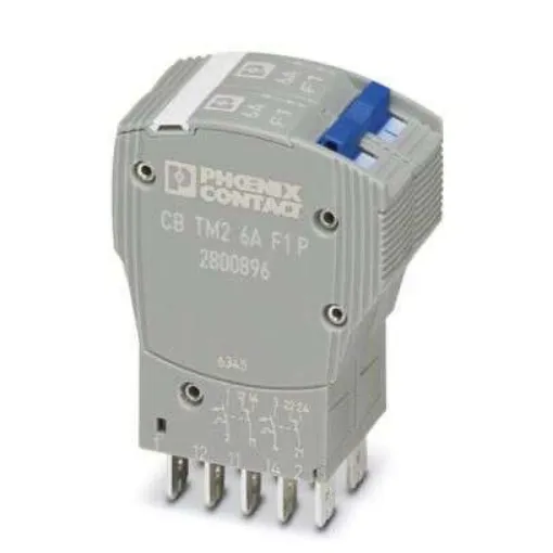 Phoenix Contact Thermal Circuit Breaker - CB TM2 2 Pole 80V dc Voltage Rating, 6A Current Rating - 2800896 product image