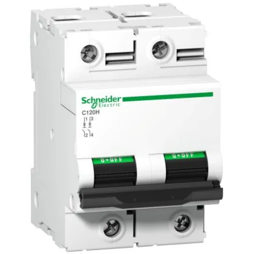 Schneider Electric Acti 9 A9N1 MCB, 2P, 100A Curve C - A9N18458 product image