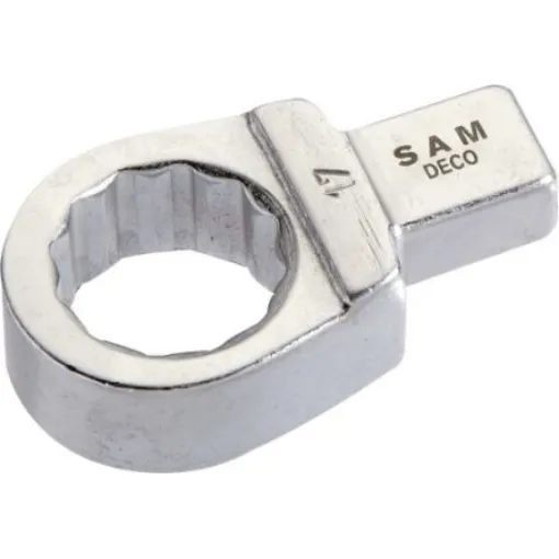 SAM DEC0 Series Spanner Head, 17.5 mm, 9 x 12mm Insert, Chrome Finish - DEC0-8 product image