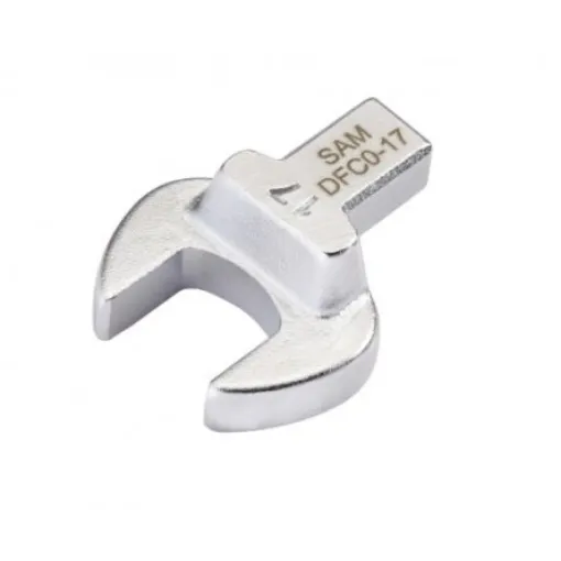 SAM DFC0 Series Spanner Head, 17.5 mm, 9 x 12mm Insert, Chrome Finish - DFC0-8 product image