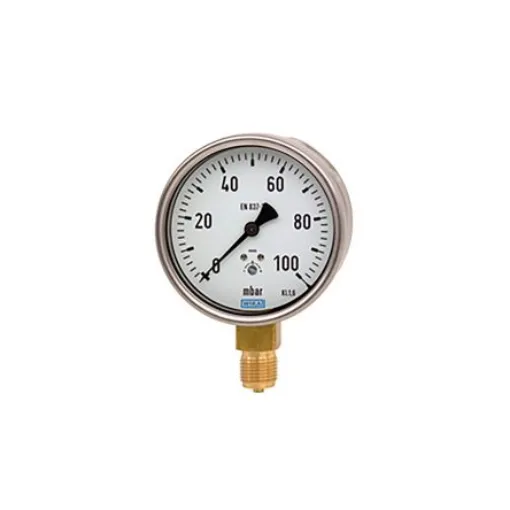 WIKA NPT 1/2 Analogue Pressure Gauge 0bar Bottom Entry 160mm Outside Diameter - 9879862 product image