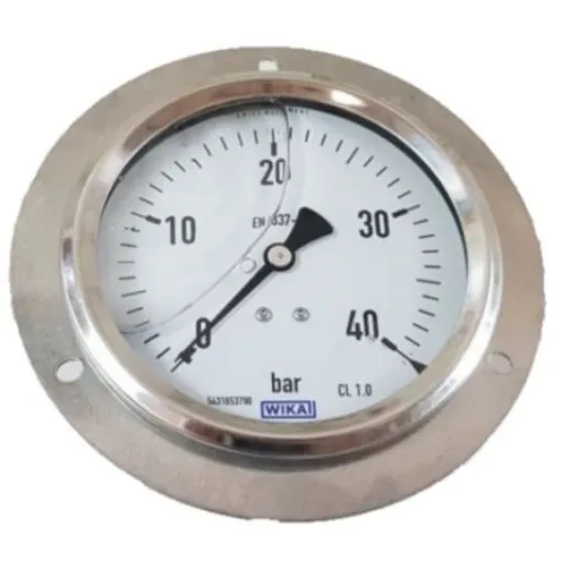 WIKA G 1/2 Analogue Pressure Gauge 40bar Back Entry 100mm Outside Diameter - 9023364 product image