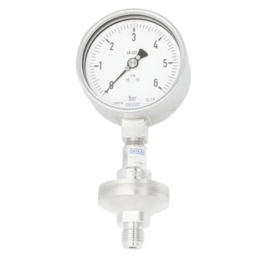 WIKA NPT 1/2 Analogue Pressure Gauge 1.6bar Bottom Entry 100mm Outside Diameter - 14200512 product image