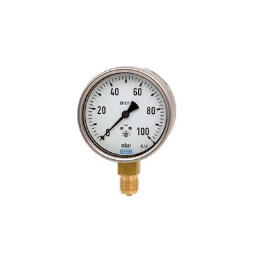 WIKA NPT 1/2 Analogue Pressure Gauge 0bar Bottom Entry 100mm Outside Diameter - 8531574 product image