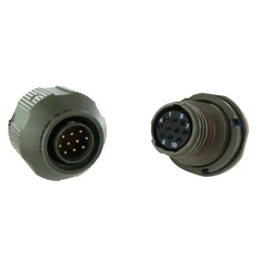 Amphenol Socapex, 2M801 8 Way Jam Nut MIL Spec Circular Connector Receptacle, Socket Contacts,Shell Size 8, Threaded - 2M80100907M828SA product image