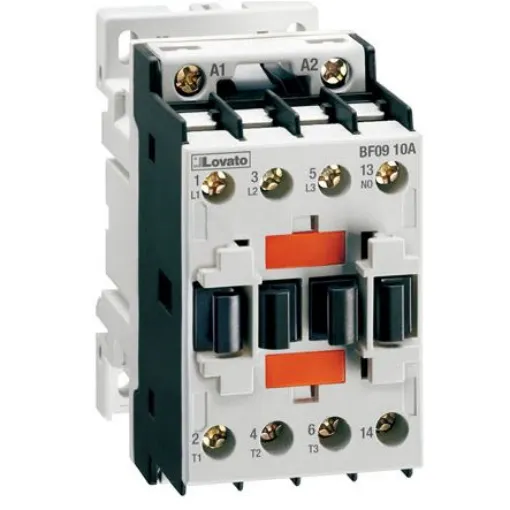 Lovato Contactor, 110 V ac Coil, 3-Pole, 12 A, 5 kW, 1NC - BF1201A110 product image