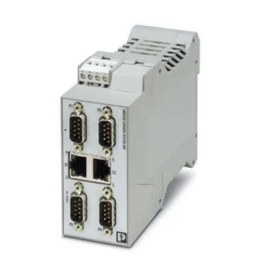 Phoenix Contact Serial Device Server, 2 Ethernet Port, 4 Serial Port, RS232, RS422, RS485 Interface - 1020882 product image