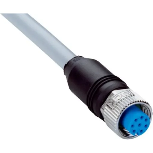 SICK Female 8 way M12 to Unterminated Sensor Actuator Cable, 2m - YF2A28-020VA6XLEAX product image