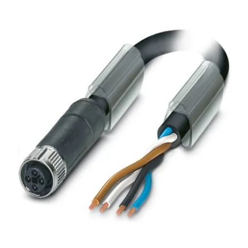 Phoenix Contact Straight Female M12 to Unterminated Actuator/Sensor Cable, 5m - 1089970 product image