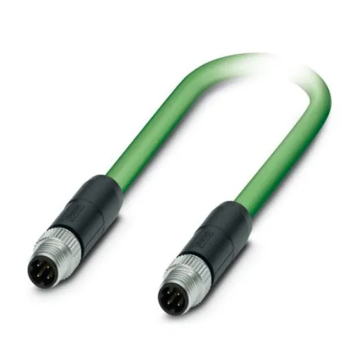 Phoenix Contact, 1m Cat5, Green M8 to Male M8 Male Shielded, Terminated PUR Sheath - 1423707 product image