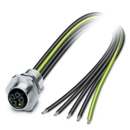 Phoenix Contact, 1425 IP67 Rear Mount 5P Power Connector Socket, Rated At 12A, 630 V - 1425636 product image