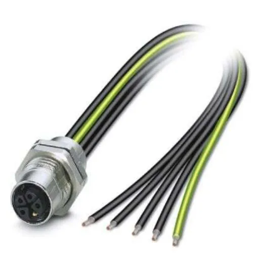 Phoenix Contact, 1425 IP67 Rear Mount 5P Power Connector Socket, Rated At 12A, 630 V - 1425638 product image