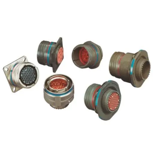 Amphenol Aerospace, Series III TV 55 Way Wall Mount Connector Receptacle, Socket Contacts,Shell Size E, MIL-DTL-38999 - D38999/20KE35SN product image