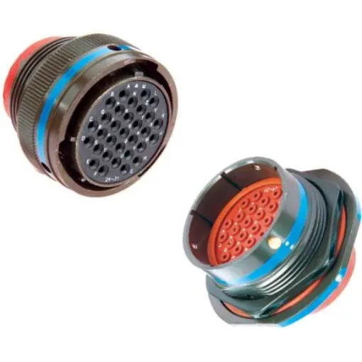 Amphenol IndiaSeries 2,  10 Way Cable Mount Connector Plug, Socket Contacts,Shell Size 12, Threaded, MIL-DTL-26482 - MS3476W12-10S product image