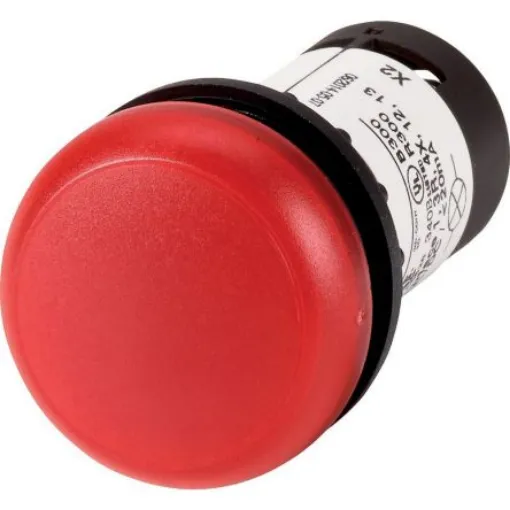 Eaton, Panel Mount Red LED Indicator, 22.5mm Cutout, IP67, IP69K, Dome - 121627 C22-L-R-24 product image