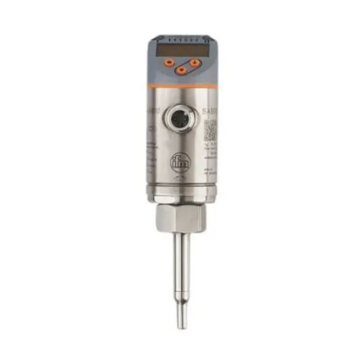ifm electronic SA5000 Series Flow Sensor for Air, Liquid, 0.04m/s (liquid), 0m/s (gas) Min, 3m/s (liquids), 200m/s product image