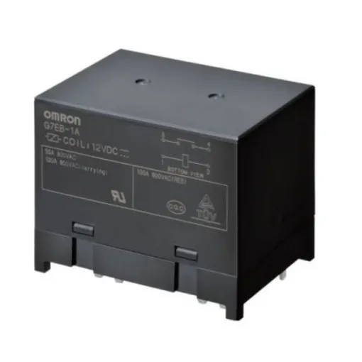 Omron PCB Mount Non-Latching Relay, 12V dc Coil, 100A Switching Current, SPST - G7EB-1A DC12 product image