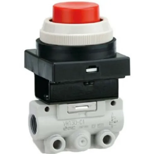 SMC Pneumatic Relay Mechanical Valve VM Series, R 1/8, R 1/8, III B - VM130-01-07SA product image