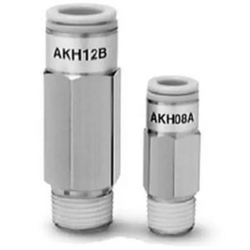 SMC AKH Non Return Valve R 3/8 Male Inlet, 12mm Tube Inlet, R 3/8 Outlet, 10bar - AKH12B-03S product image