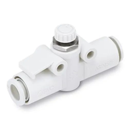 SMC AS Series Threaded Speed Controller, 8mm Tube Inlet Port x 8mm Tube Outlet Port - AS3002F-08-X214 product image