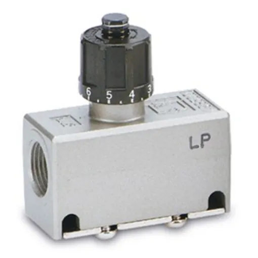 SMC AS Series Threaded Speed Controller, Rc 1/4 Inlet Port x Rc 1/4 Outlet Port - AS3500-02-2 product image