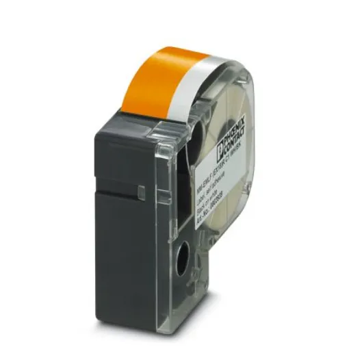Phoenix Contact MM-EMLF Black on Orange Label Printer Tape, 8m Label Length - 0803957 product image
