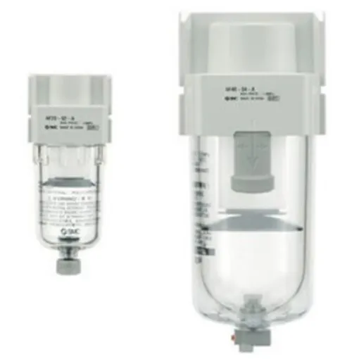 SMC AF10 series 5µm M5 Pneumatic Filter with Automatic drain - AF10-M5C-A product image