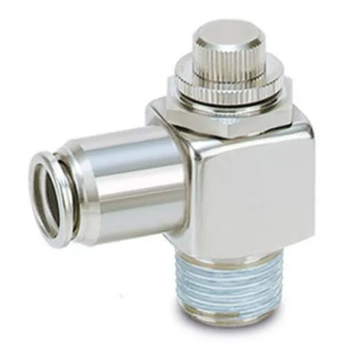SMC AS220 Series Threaded Speed Controller, M5 Inlet Port x 6mm Tube Outlet Port - ASG220F-M5-06 product image