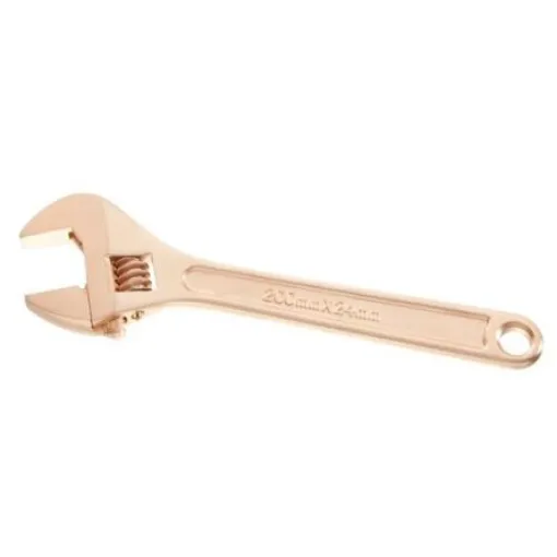 Facom Adjustable Spanner, 375 mm Overall, 46mm Jaw Capacity, Metal Handle, Non-Sparking - 113A.15SR product image