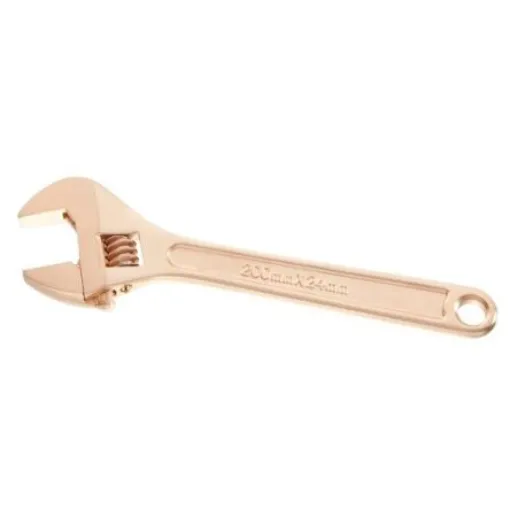 Facom Adjustable Spanner, 450 mm Overall, 55mm Jaw Capacity, Metal Handle, Non-Sparking - 113A.18SR product image