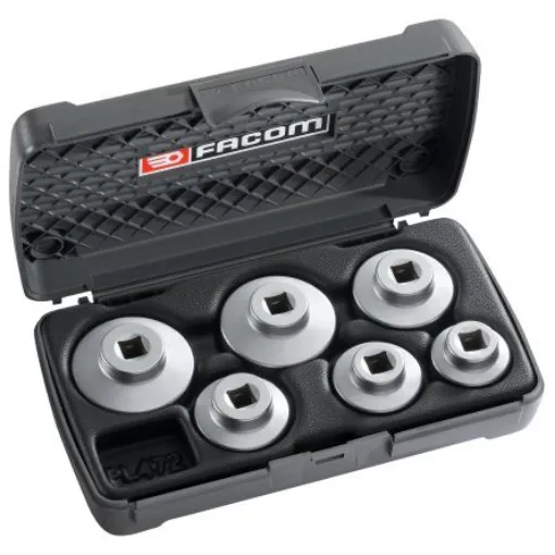 Facom 6-Piece Metric 3/8" Oil Cap Socket Set, 6 point - D.163-J6PB product image